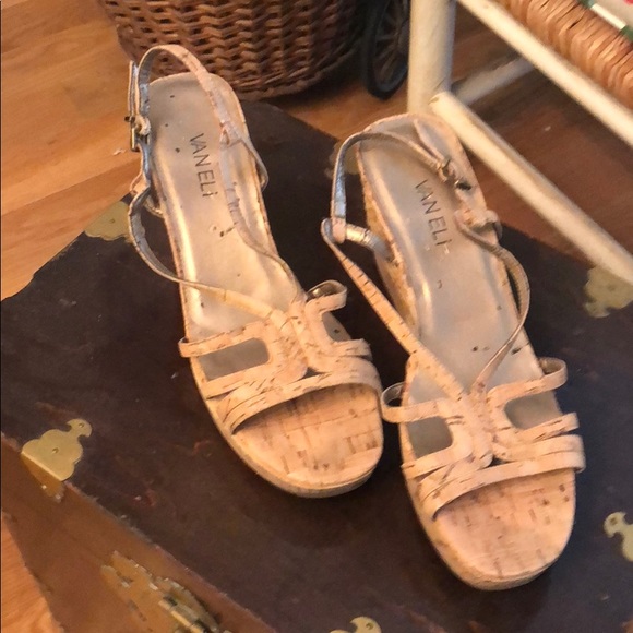 Van Eli Cork Wedges - Picture 1 of 2